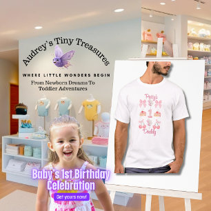 Camiseta Los primeros cerdos rosados del pastel de cumpleañ