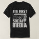 Camiseta Los primeros medios sociales - Radio Amateur Ham (Diseño del anverso)