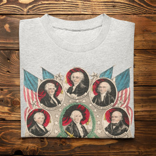 Camiseta Los primeros presidentes estadounidenses restaurar