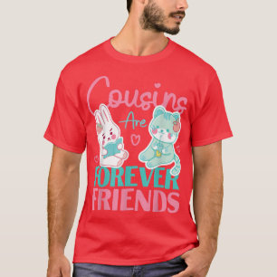 Camiseta Los Primos Son Para Siempre Amigos Conejo Y Gato 