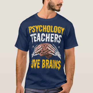 Camiseta Los profesores de psicología aman los cerebros div