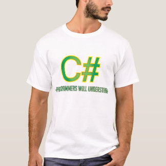 Camiseta ¡Los programadores de C# entenderán!