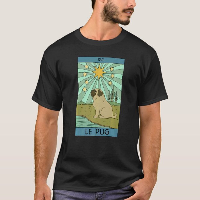 Camiseta Los propietarios de la tarjeta de Mascota Le Pug D (Anverso)