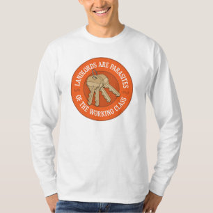 Camiseta Los Propietarios Son Parasitos De La Clase Trabaja