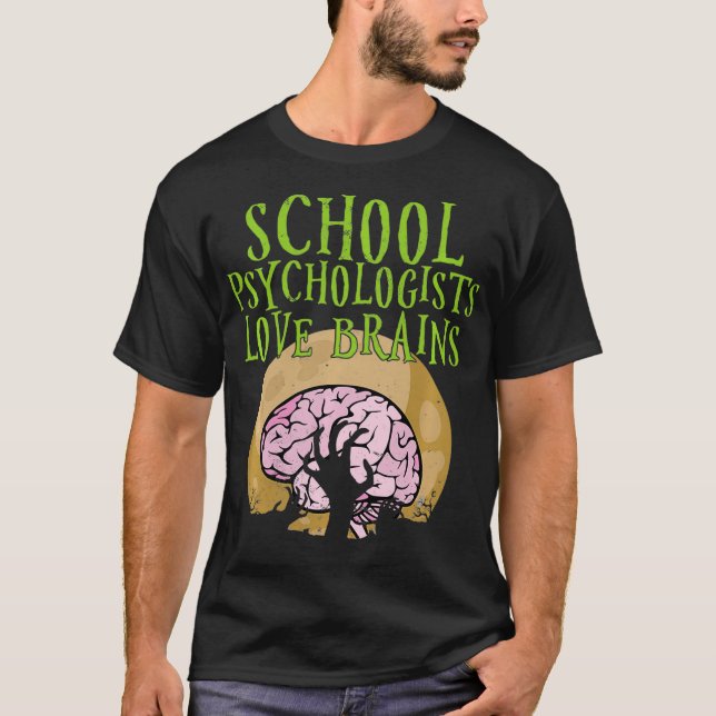 Camiseta Los psicólogos escolares aman a los cerebros profe (Anverso)