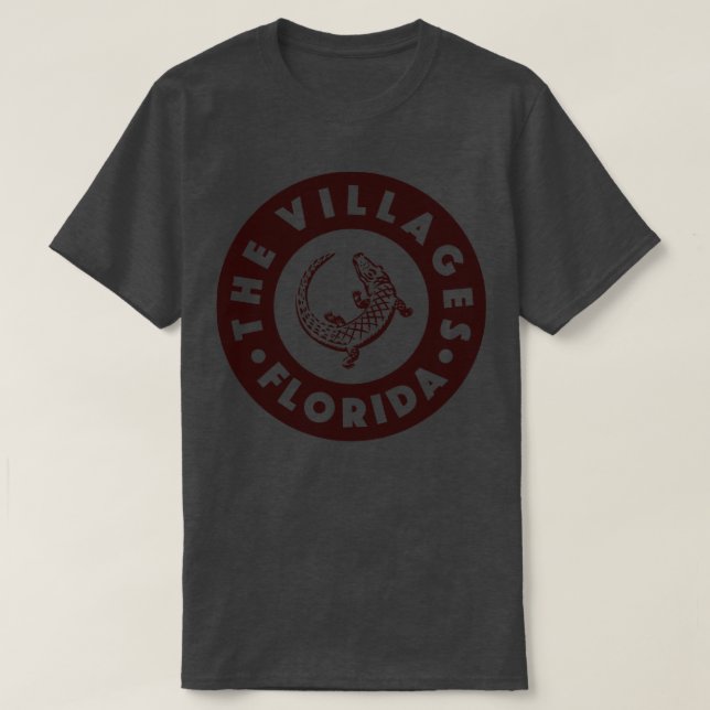 Camiseta Los pueblos de Florida Circle Brown (Diseño del anverso)