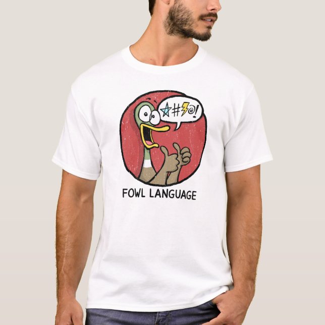Camiseta Los pulgares de la lengua de las aves suben la (Anverso)