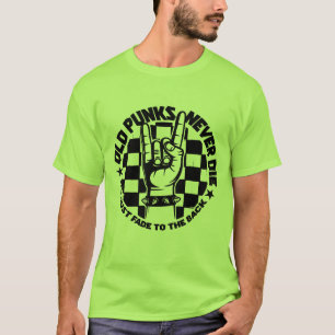 Camiseta Los PUNKS viejos nunca mueren personalizado de la