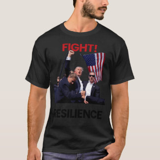 Camiseta Los puños de Donald Trump 2024 elevan la resistenc