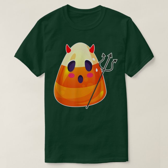 Camiseta Los Puns De Candy Corn Diablo Son Halloween De Tra (Diseño del anverso)