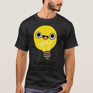 Camiseta Los Puns Son Un Delicioso Pun De Bombilla Cute 1