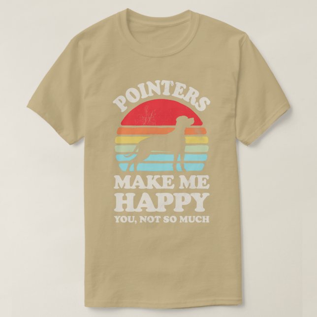 Camiseta Los punteros me hacen feliz Sunset Retro para los  (Diseño del anverso)