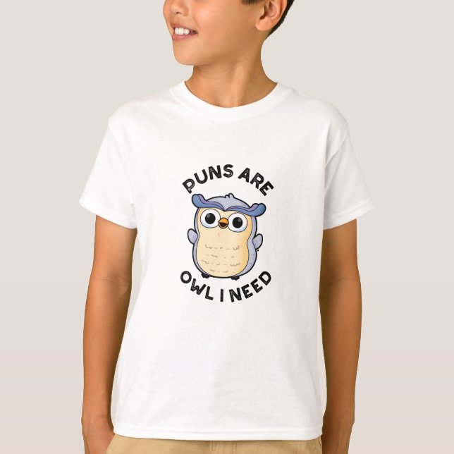 Camiseta Los puntitos son búhos, necesito un divertido boll (Anverso)