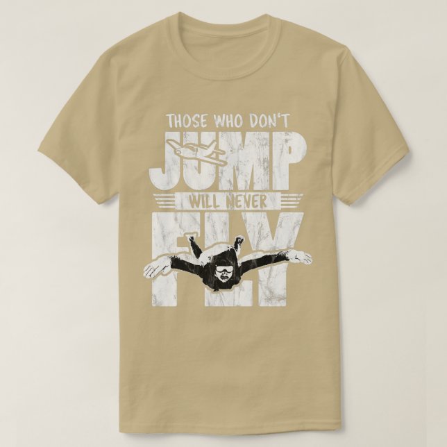Camiseta Los Que No Saltan Nunca Volarán En Paracaídas Adre (Diseño del anverso)