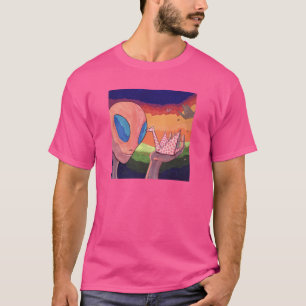 Camiseta Los Recuerdos Flotantes - Alienigenas y Grullas de