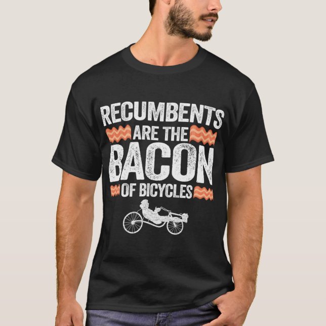 Camiseta Los Recumbentos Son El Baco De La Bicicleta De Bic (Anverso)
