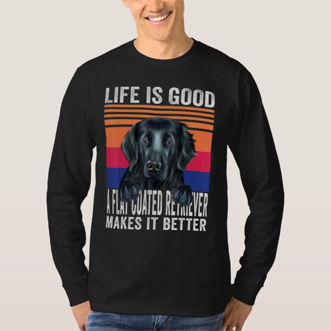 Camiseta Los recuperadores planos hacen que tu vida sea bue (Anverso)