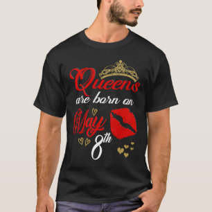 Camiseta Los Red Lips Queens nacen el 8 de mayo Taurus Birt