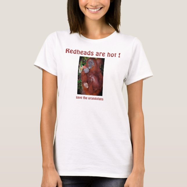 Camiseta ¡Los Redheads son calientes! (Anverso)
