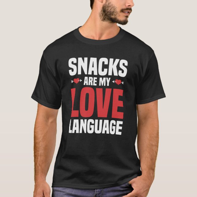 Camiseta Los refrigerios son mi lenguaje de amor (Anverso)