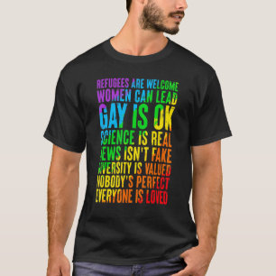 Camiseta Los refugiados son bienvenidos porque las mujeres 