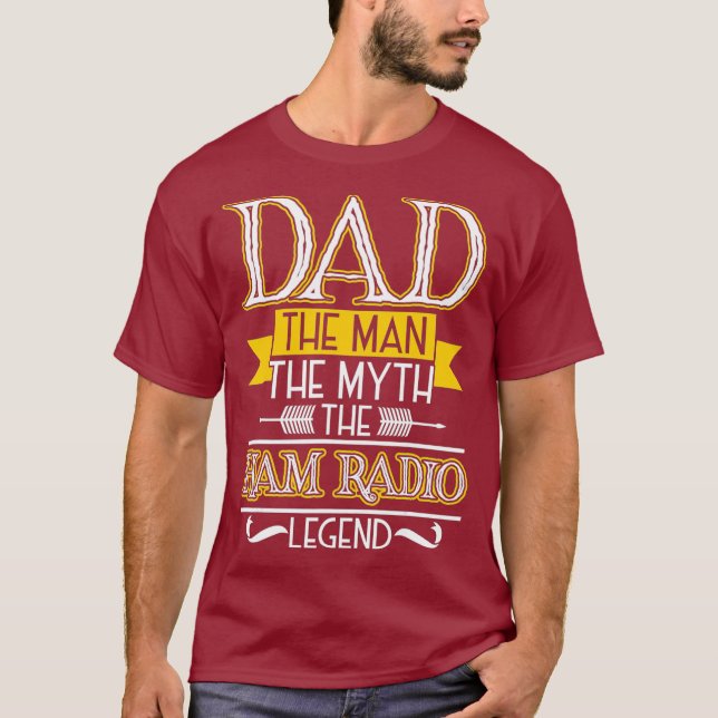 Camiseta Los regalos de papá de Ham Radio para los hombres  (Anverso)
