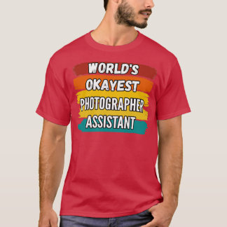 Camiseta Los regalos de Worldx27s del asistente de fotógraf
