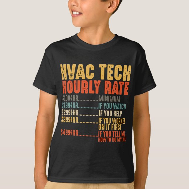 Camiseta Los regalos divertidos de los técnicos de HVAC Tec (Anverso)