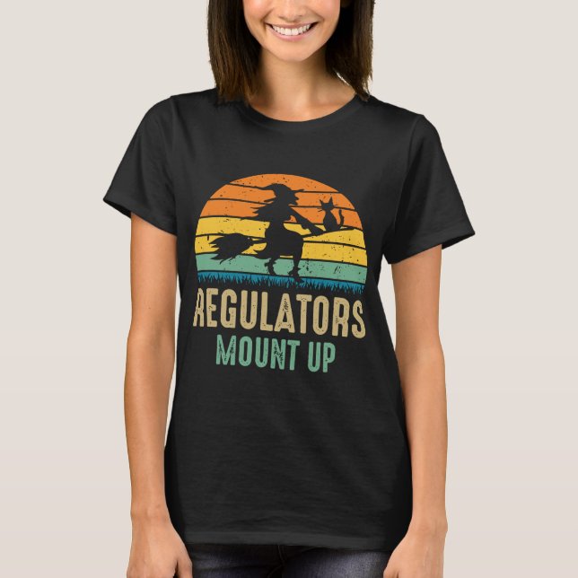 Camiseta Los reguladores montan bruja de Halloween (Anverso)