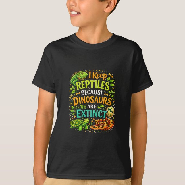 Camiseta Los reptiles mandan (Anverso)
