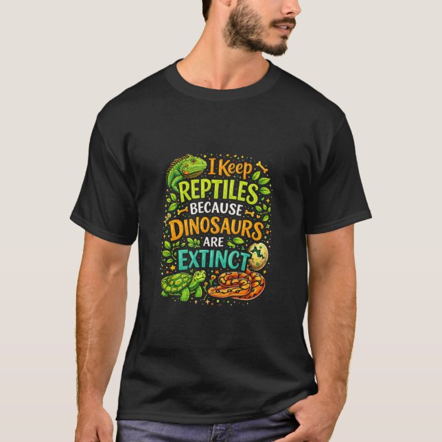 Camiseta Los reptiles mandan (Anverso)