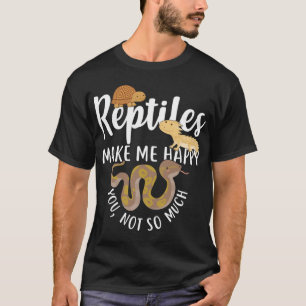 Camiseta Los reptiles me hacen feliz divertido