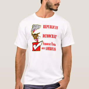 Camiseta Los republicanos, los demócratas, seriamente mole