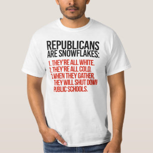 Camiseta Los republicanos son copos de nieve
