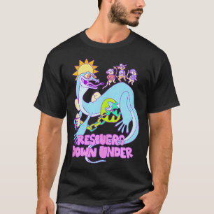 Camiseta Los Rescatistas Debajo Del Viejo Retro Lizard Dood