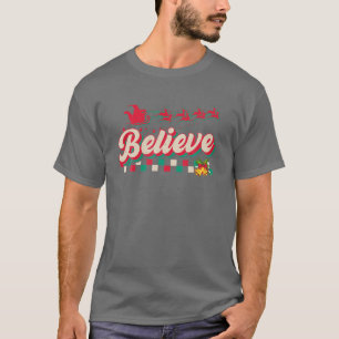 Camiseta Los retro creen que los Navidades vibes Santa Cree