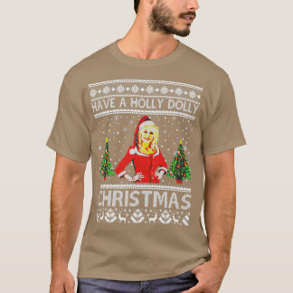 Camiseta Los retro tienen a los holly Navidades aman Parton