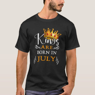 Camiseta Los Reyes De Los Hombres Nacieron En Julio Cumplea