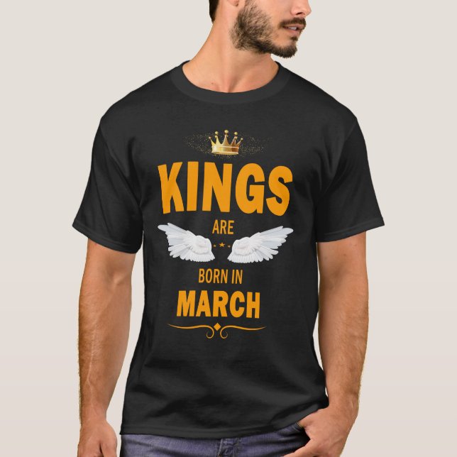 Camiseta Los reyes nacen en marzo (Anverso)