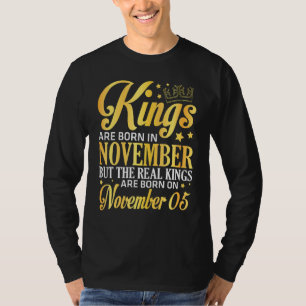 Camiseta Los reyes nacen en nov Los verdaderos reyes nacen