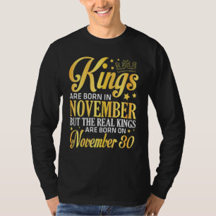 Camiseta Los Reyes Nacen En Nov Los Verdaderos Reyes Nacen