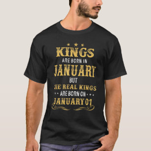 Camiseta Los Reyes Nacieron En Enero, Los Reyes Reales Naci