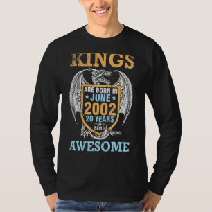 Camiseta Los Reyes Nacieron En Junio De 2002 Feliz 20 Años 