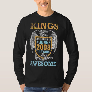 Camiseta Los Reyes Nacieron En Junio De 2008 Felices 14 Año