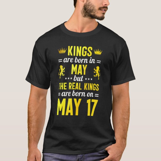 Camiseta Los Reyes Nacieron En Mayo Y Los Reyes Reales Naci (Anverso)