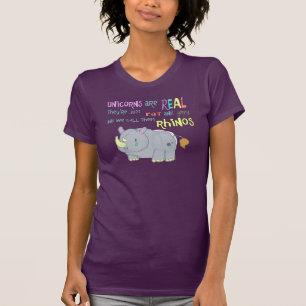 Camiseta los rhinos son apenas unicornios feos