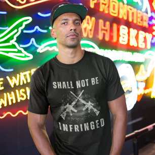Camiseta Los Rifles Cruzados No Serán Infringentes 2A