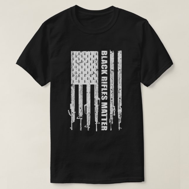 Camiseta Los rifles negros importan 2a enmienda Ar15 (Diseño del anverso)