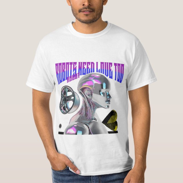Camiseta Los robots también necesitan amor (Anverso)