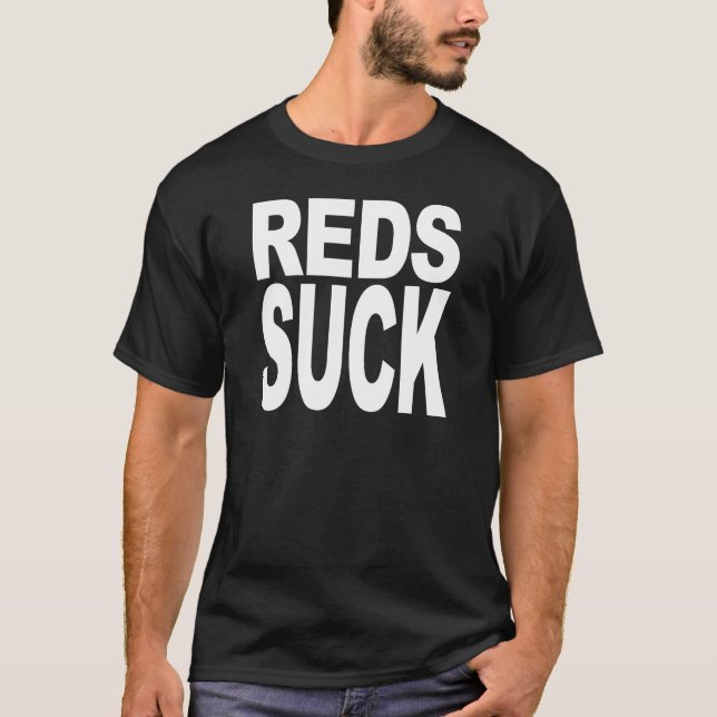 Camiseta Los rojos chupan (Anverso)